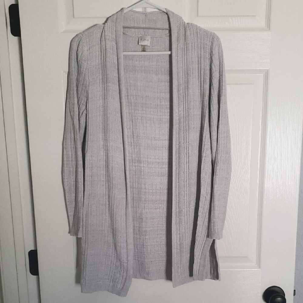 Cupio Gray Duster Cardigan Sweater